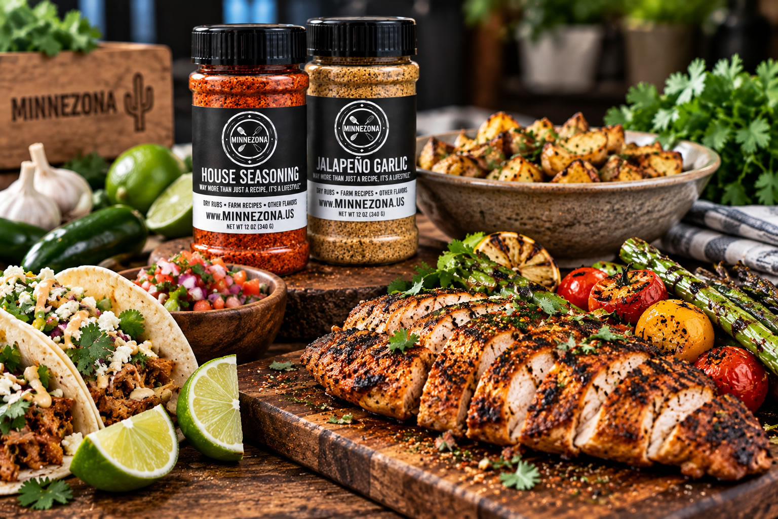 Food seasoned with Minnezona