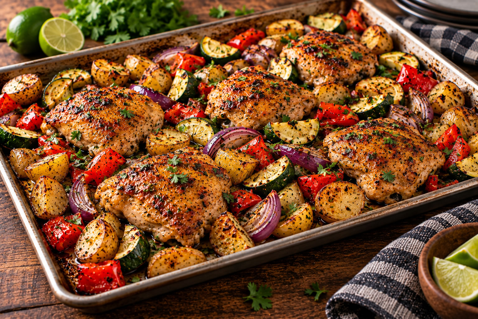 Minnezona Double-Seasoned Sheet Pan Chicken