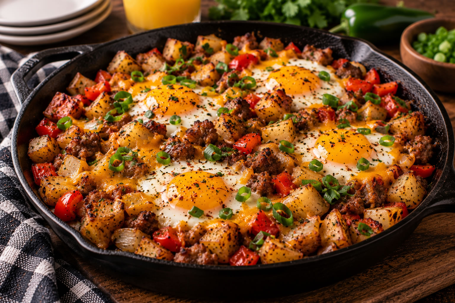 Jalapeño Garlic Breakfast Hash