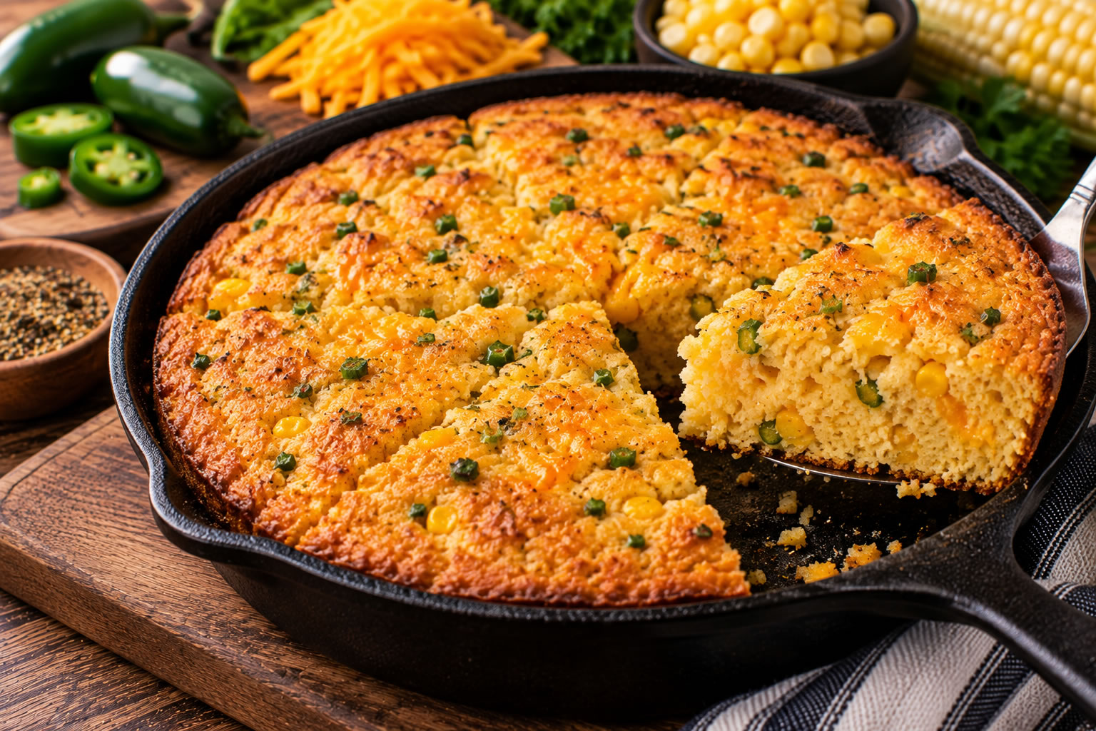 Cheddar Chile Cornbread