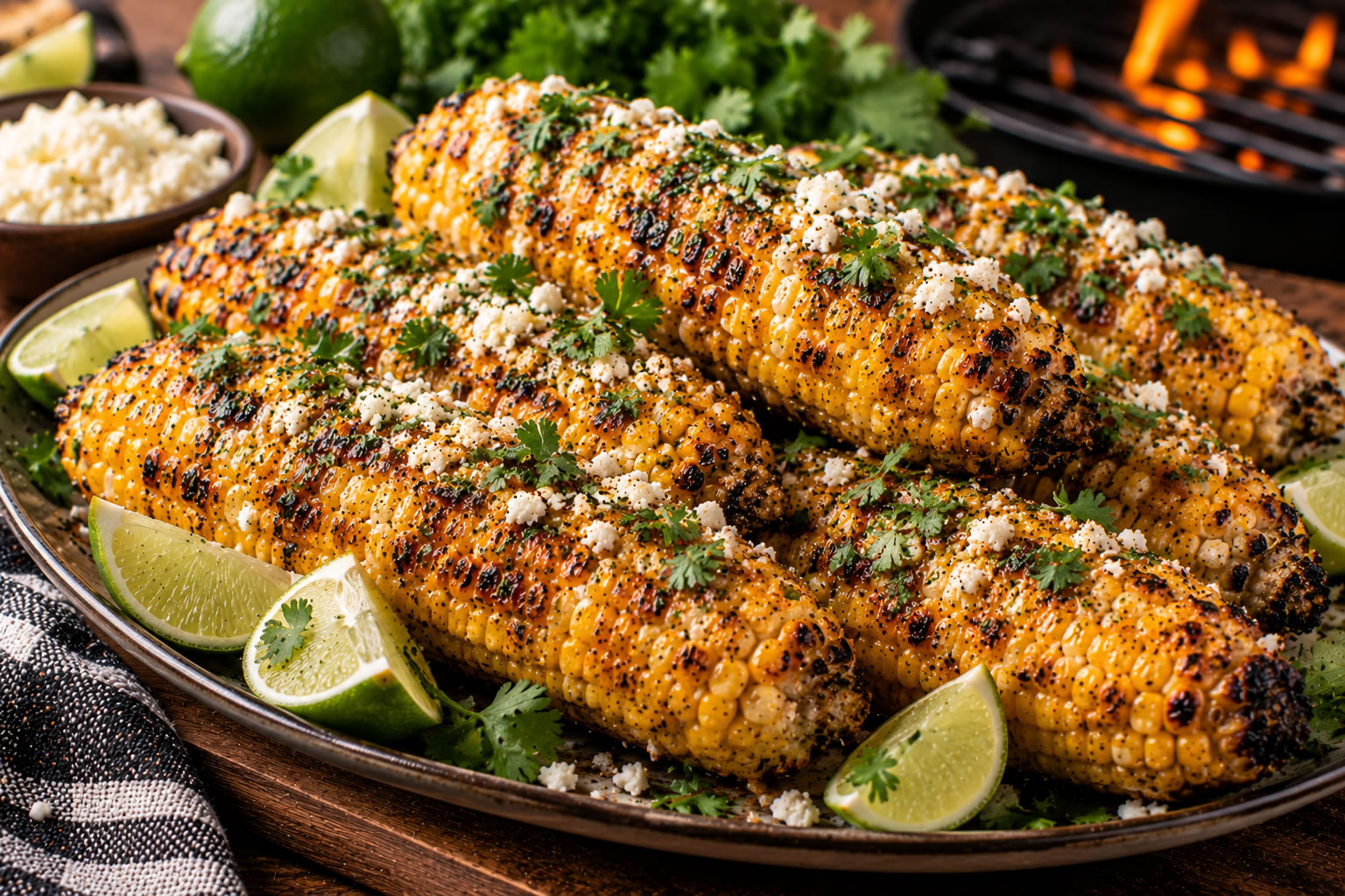 Jalapeño Garlic Grilled Corn