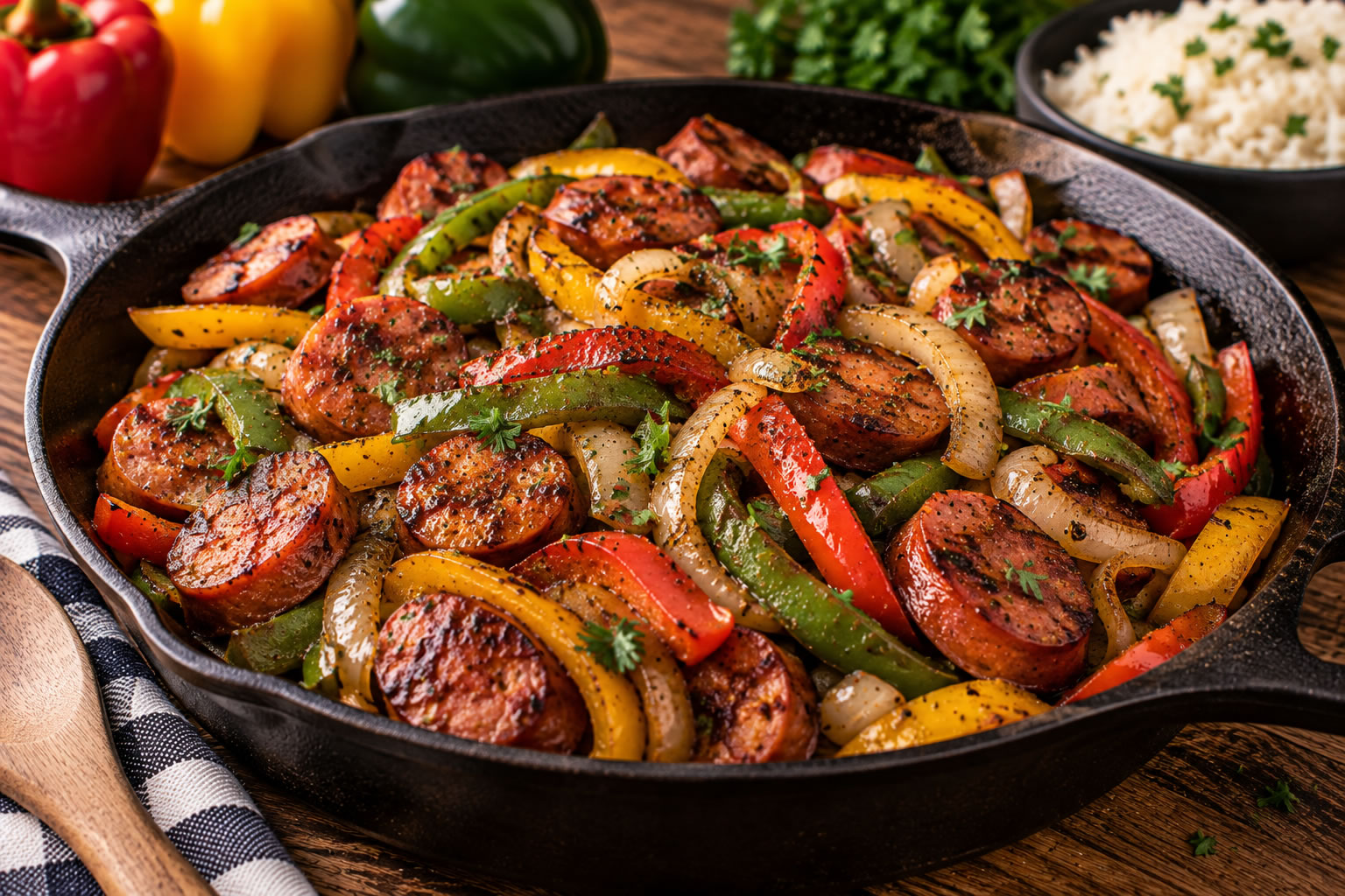 Smoked Sausage & Pepper Skillet