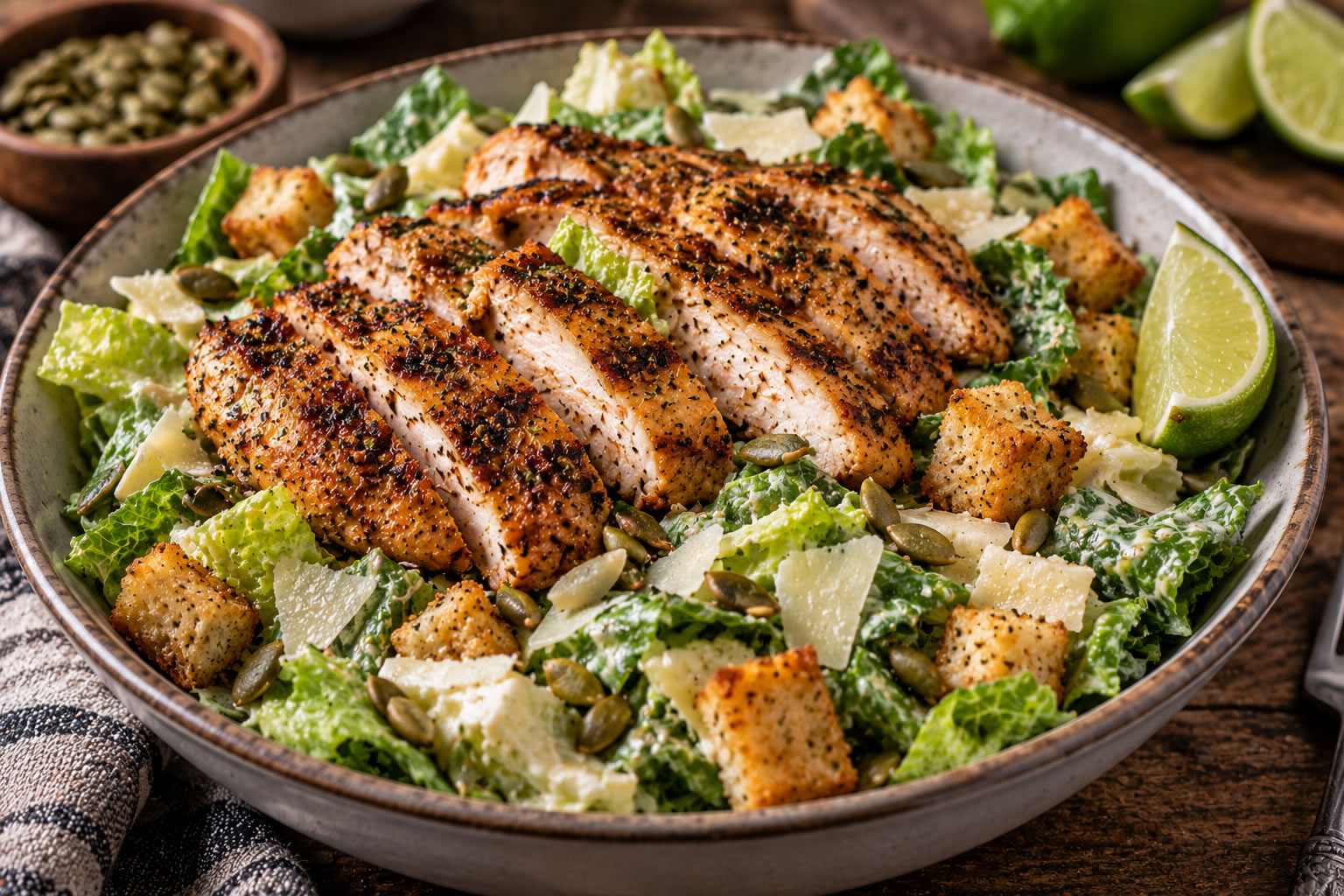Southwest Grilled Chicken Caesar Salad
